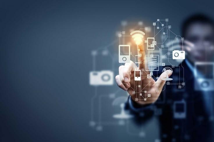 Mobile app development process showing collaborative team environment